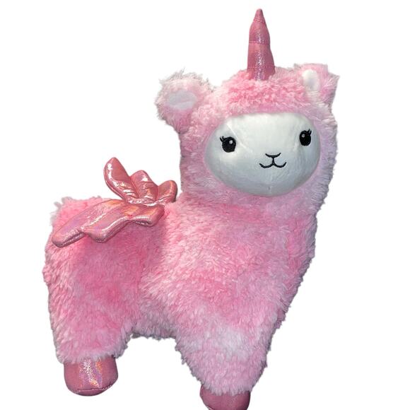 FAO Schwarz Plush Llamacorn Llama Unicorn Glow Brights Pegasus Sound Nursery 14" - Picture 13 of 13